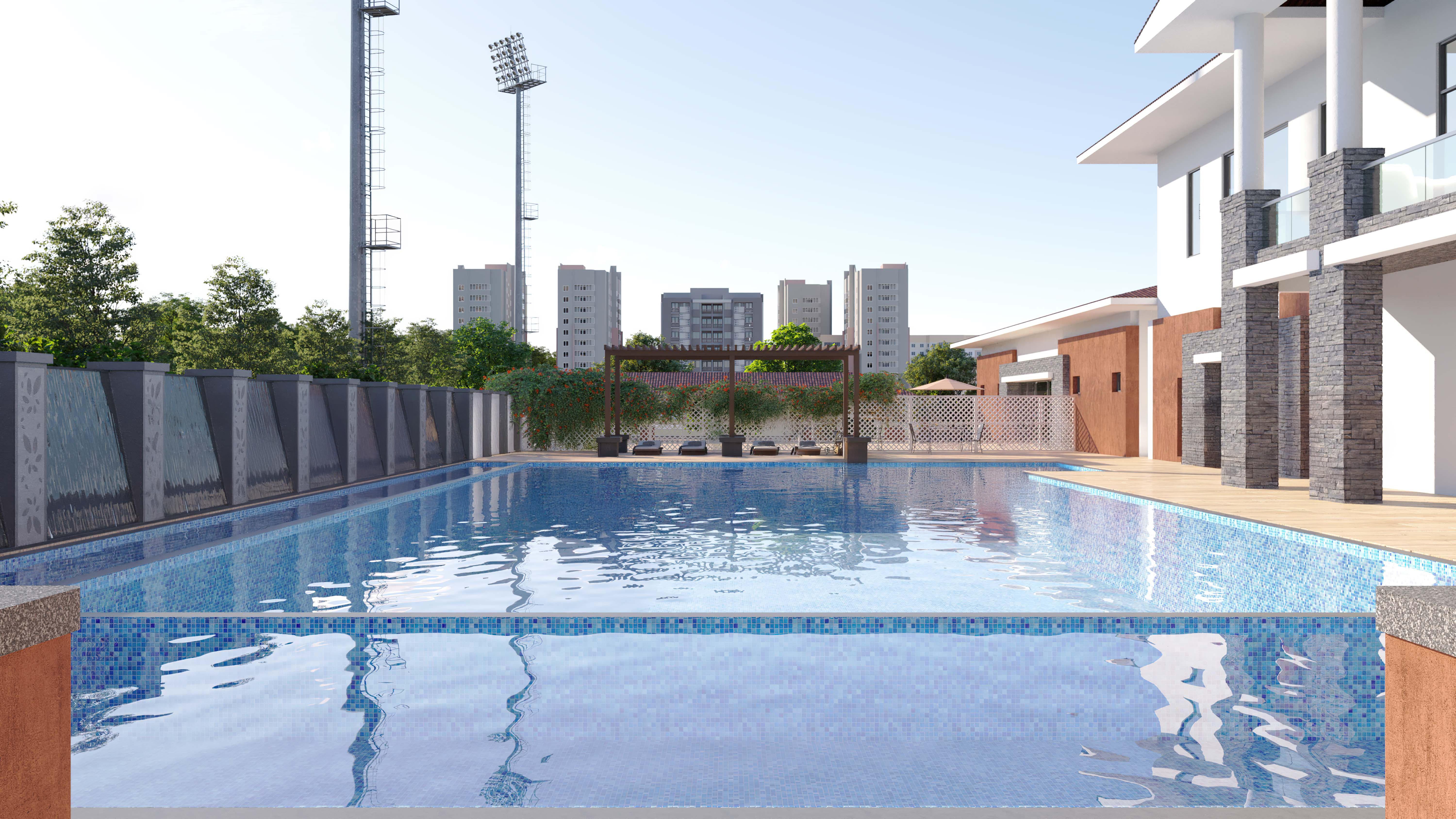 Outdoor Games Area and Swimming Pool